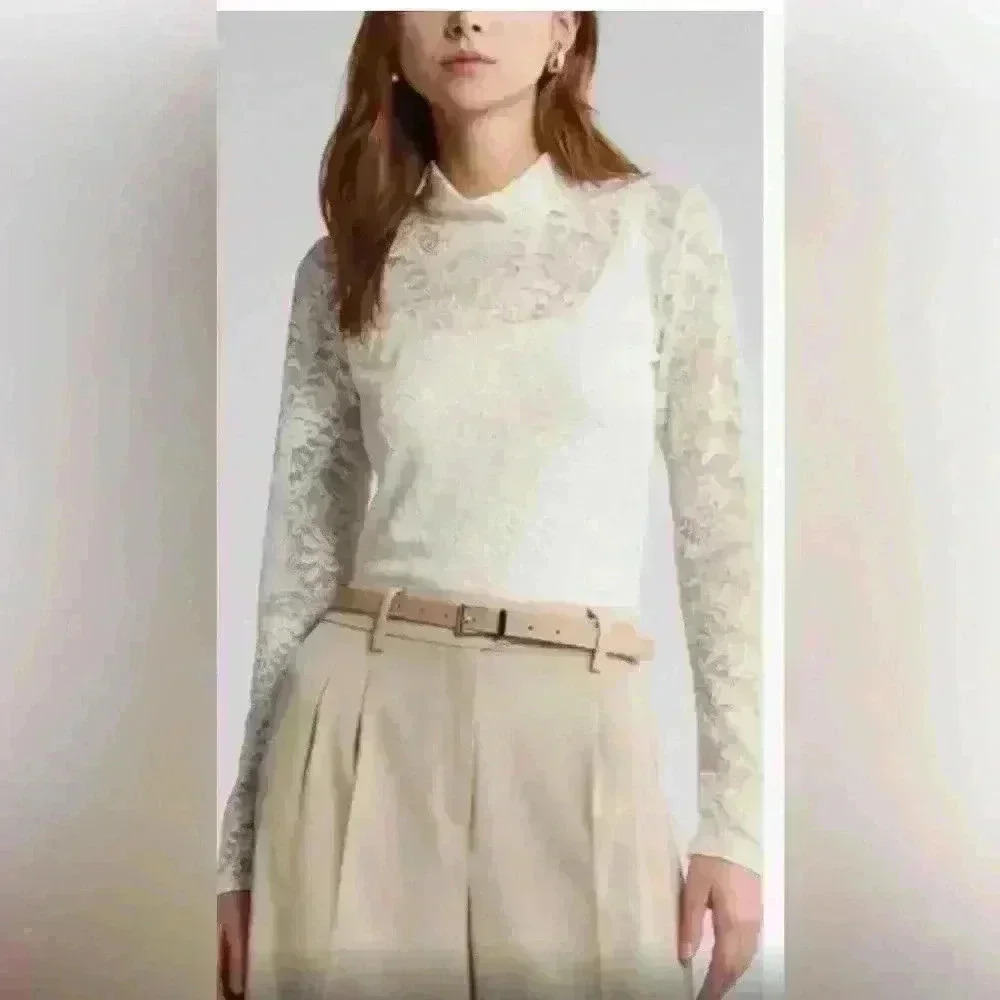 NWOT Open Edit Lace top